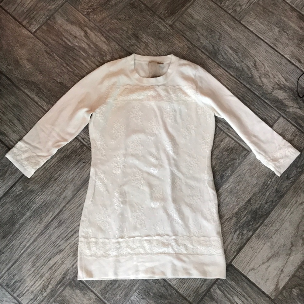 Cream lace sweater